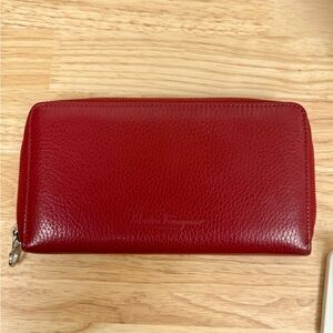 Ferragamo Red Leather Wallet